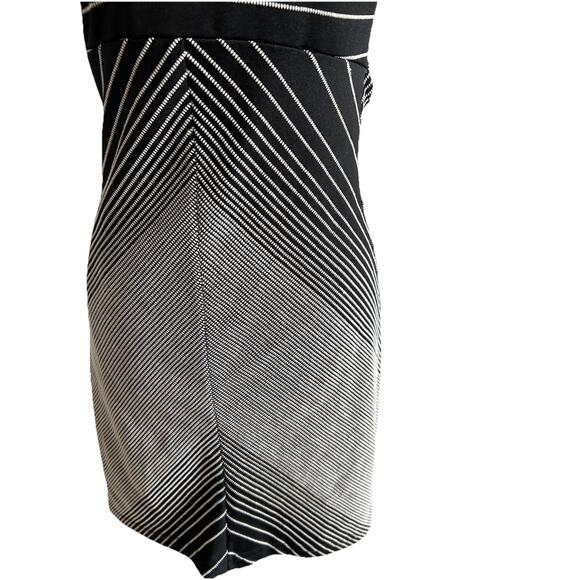 VTG Y2K Rampage Dress Geometric Stripes BodyCon Cutout Retro Disco Club RARE! S - Picture 5 of 10